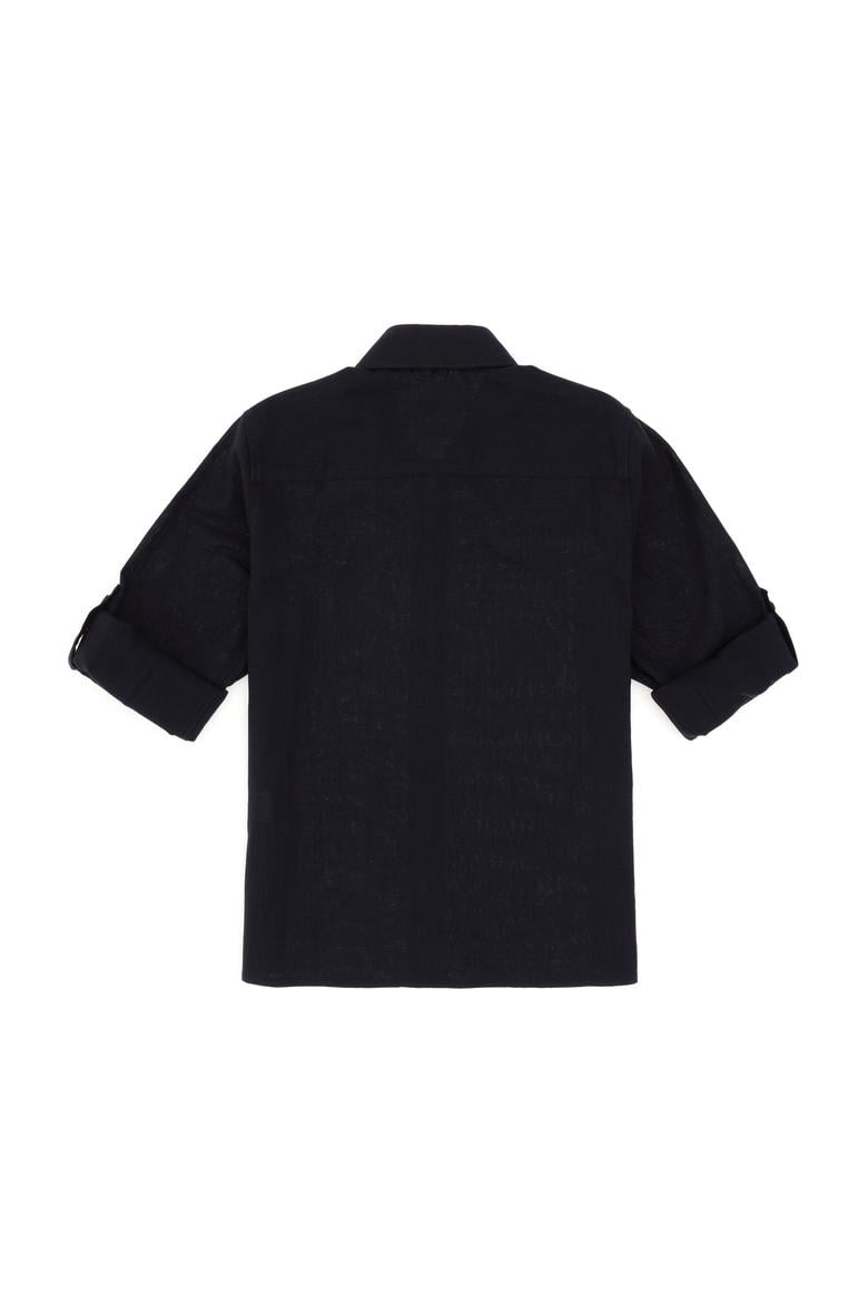 Erkek Çocuk Siyah Uzun Kollu Basic Gömlek - 50306583080