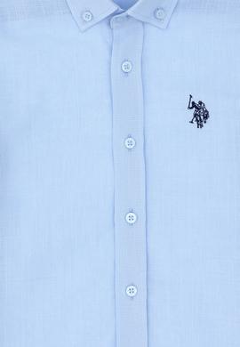 Erkek Çocuk Açık Mavi Uzun Kollu Basic Gömlek - 50306583109