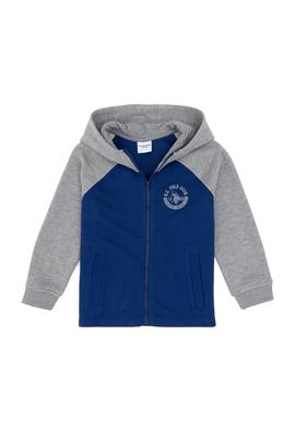 Erkek Çocuk Fermuarlı Kapüşonlu İndigo Sweatshirt - 50293498001