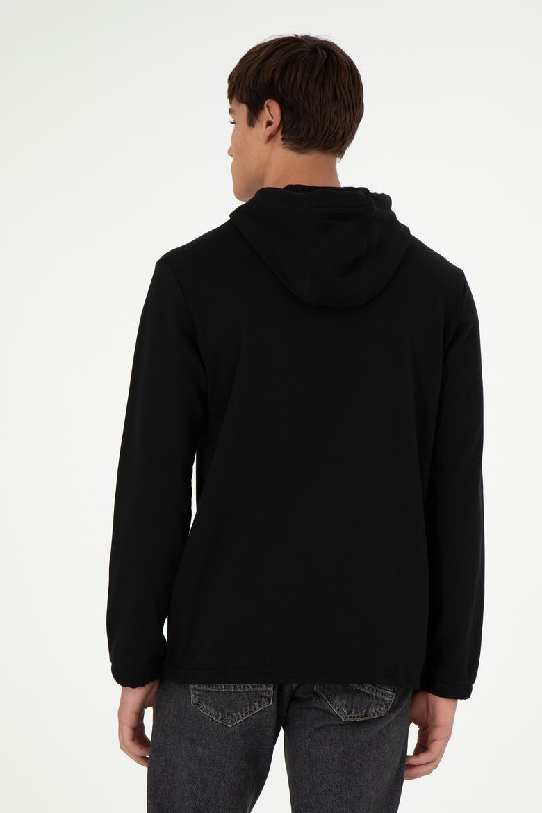Erkek Siyah Sweatshirt - 50293310043
