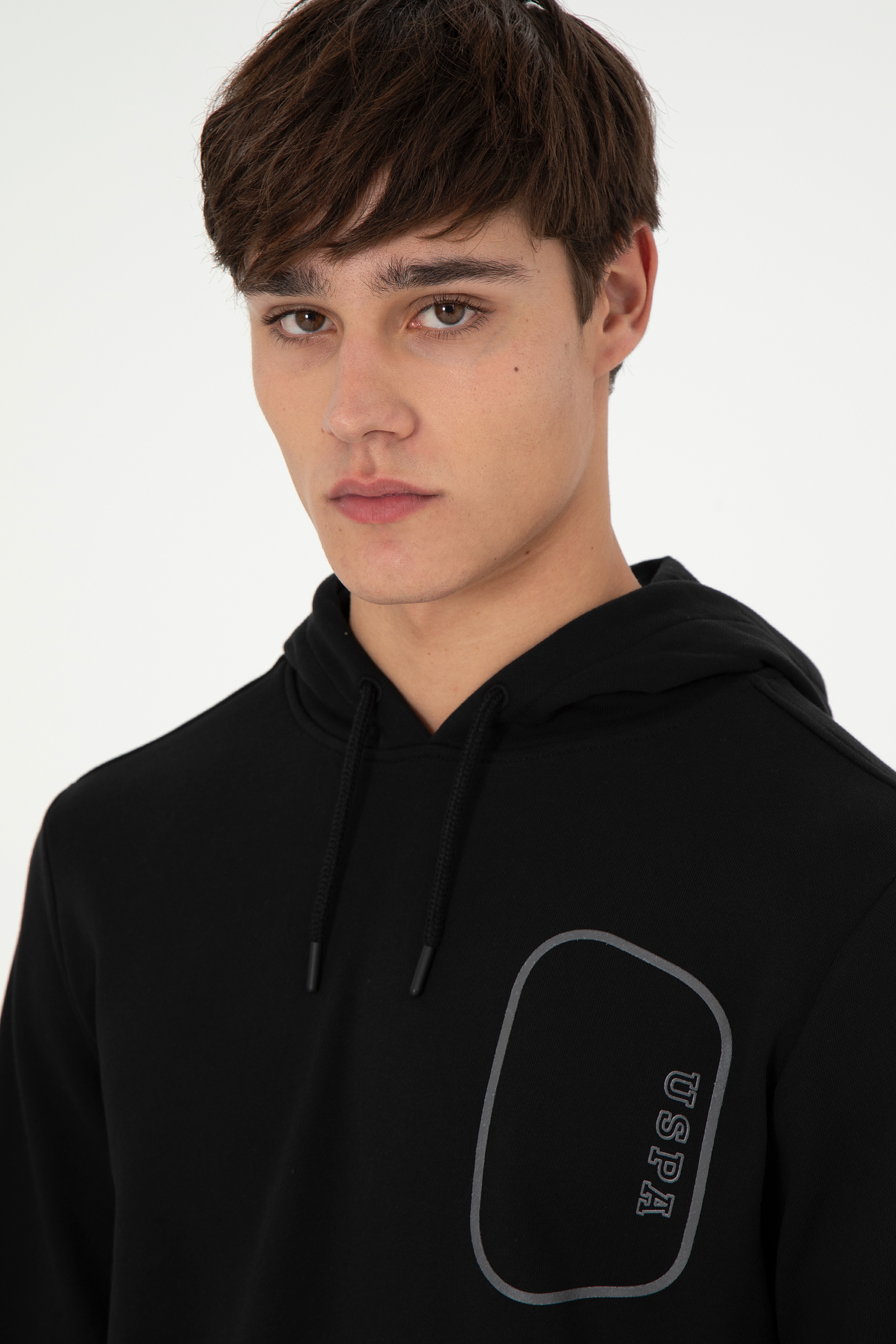 Erkek Siyah Sweatshirt - Image 2