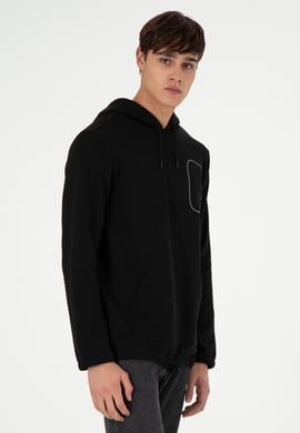 Erkek Siyah Sweatshirt - 50293310043