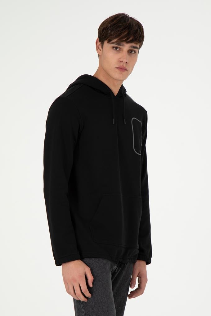 Erkek Siyah Sweatshirt