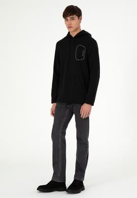 Erkek Siyah Sweatshirt - 50293310043