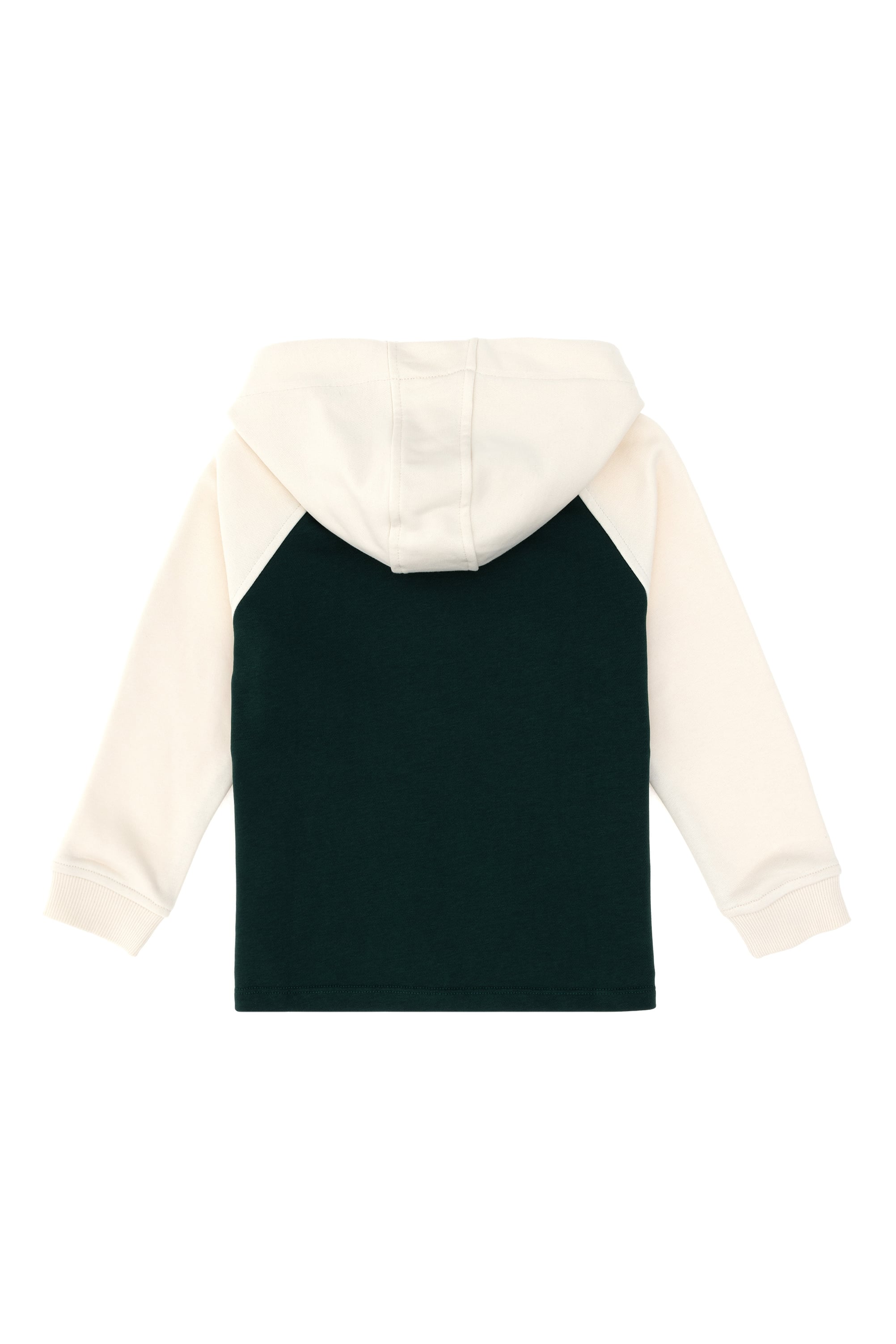 Erkek Çocuk Fermuarlı Kapüşonlu Koyu Yeşil Sweatshirt