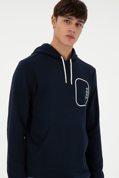 Erkek Lacivert Sweatshirt