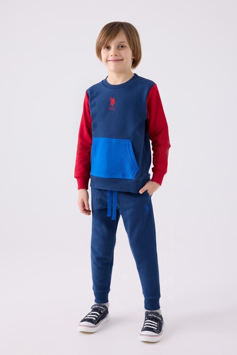 Erkek Çocuk İndigo Pijama Takımı