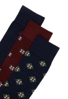 Erkek Lacivert 3'lü Soket Çorap - 50299038001