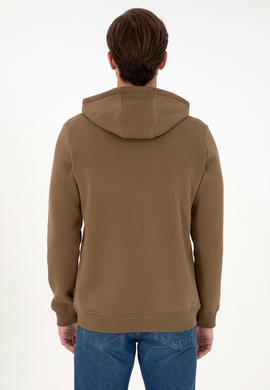 Erkek Haki Şardonlu Örme Hırka - 50293146046