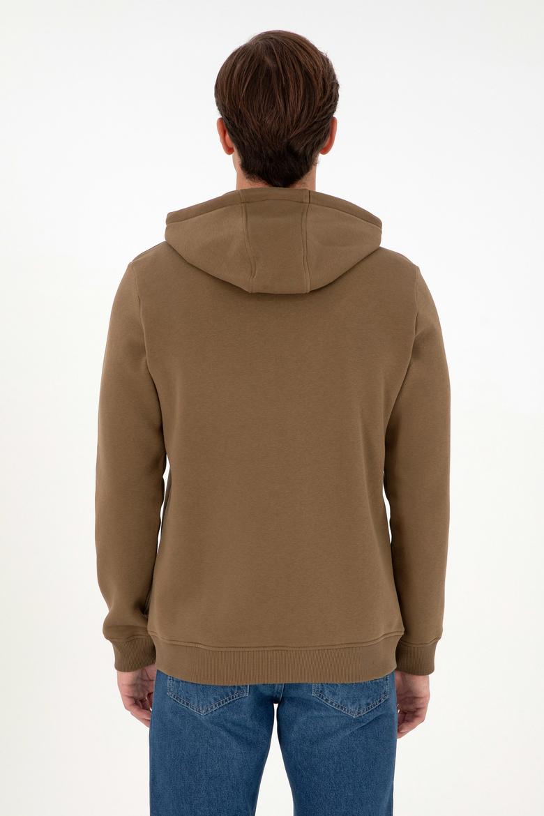 Erkek Haki Şardonlu Örme Hırka - 50293146046