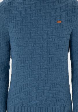 Erkek Slim Fit Bisiklet Yaka Saks Kazak - 50297050057