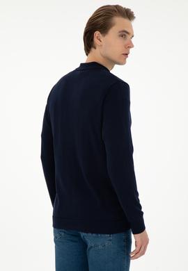 Erkek Lacivert Triko Hırka - 50297074001