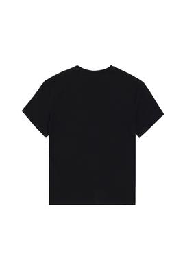 Erkek Çocuk Siyah Oversize Bisiklet Yaka Tişört - 50295447075