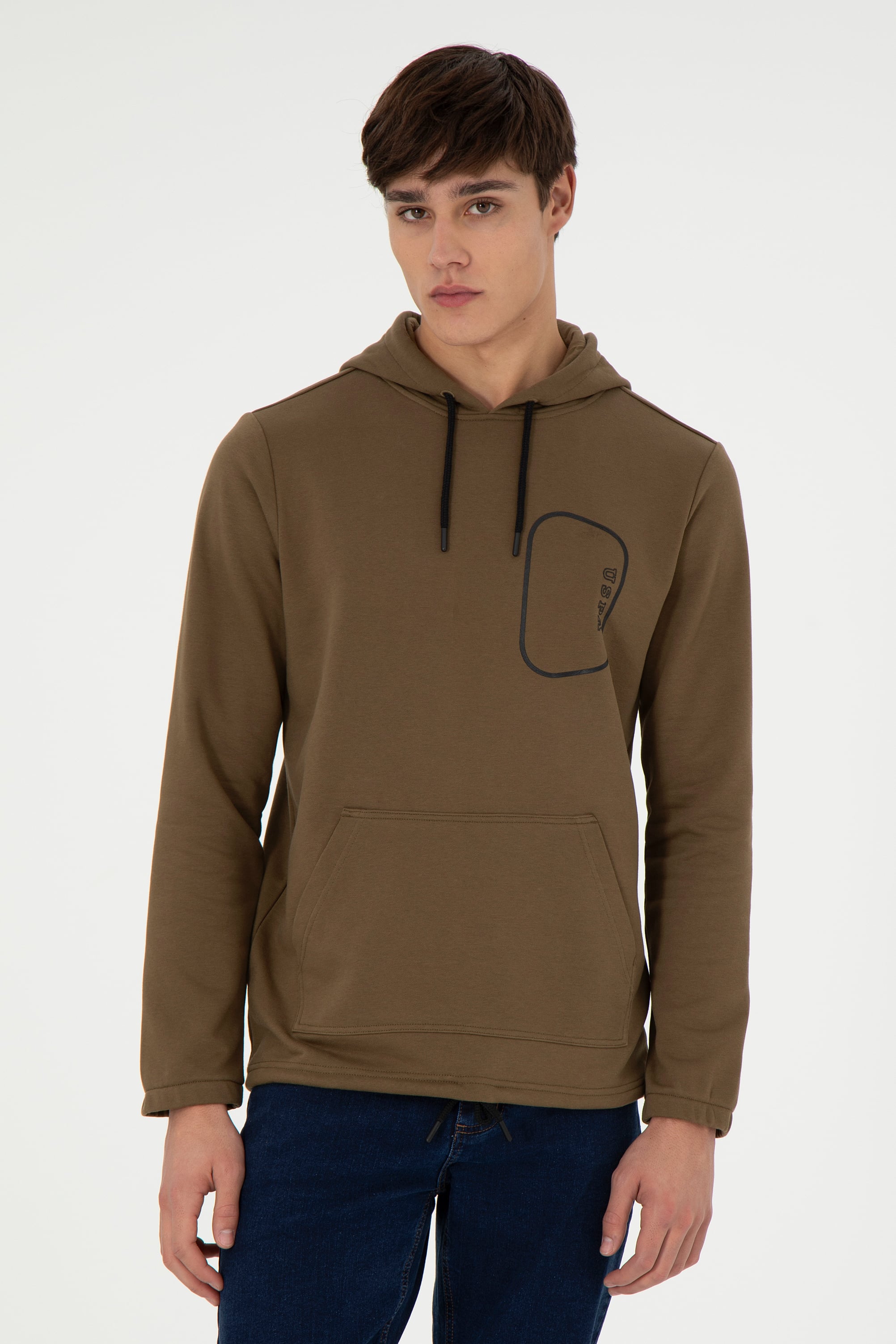 Erkek Haki Sweatshirt