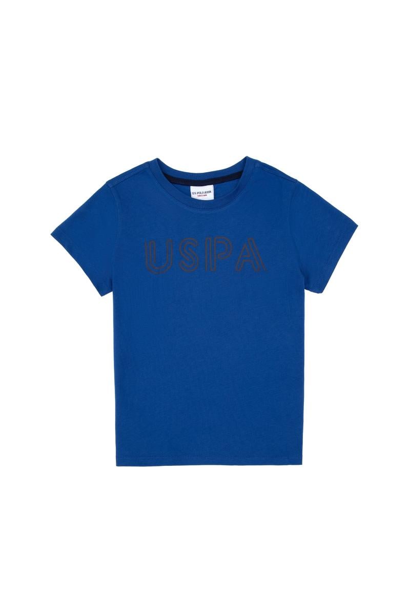 Erkek Çocuk Saks Basic Bisiklet Yaka Tişört