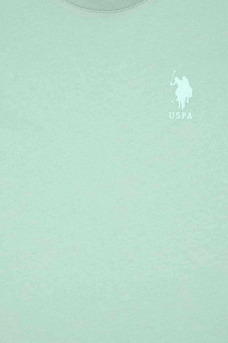 Erkek Çocuk Su Yeşili Basic Bisiklet Yaka Tişört