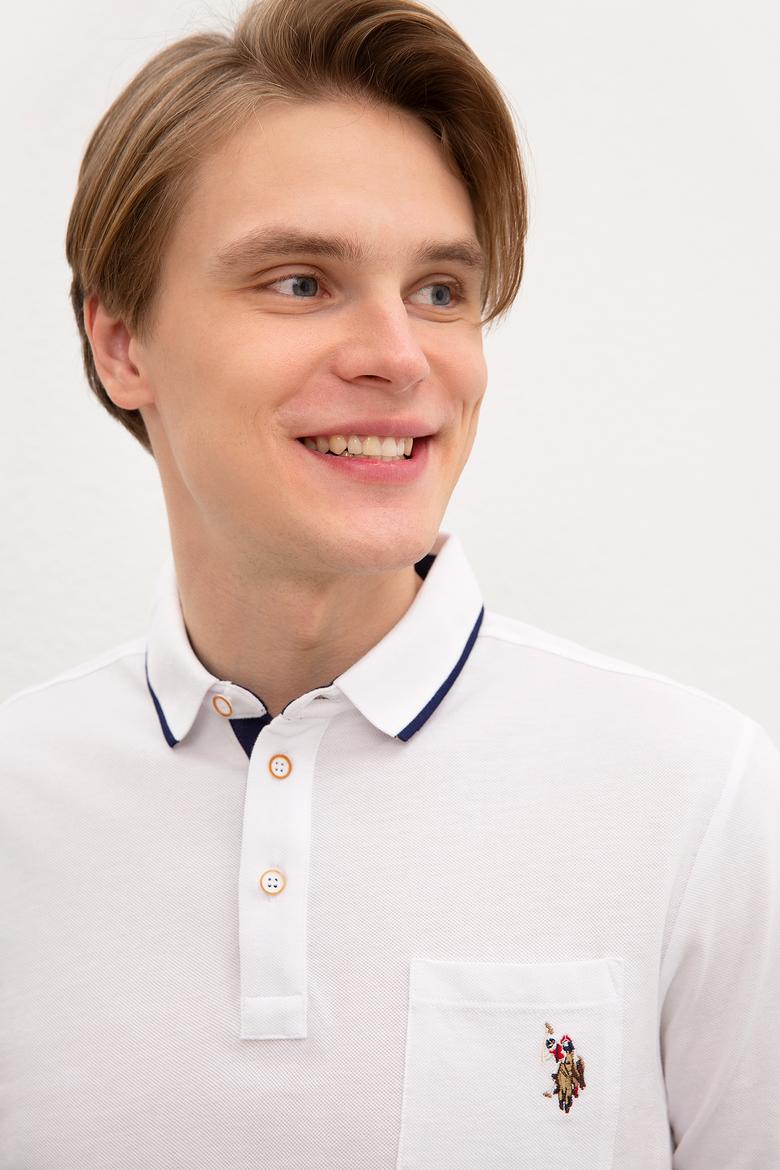 Erkek Beyaz Polo Yaka T-Shirt - 50224446001