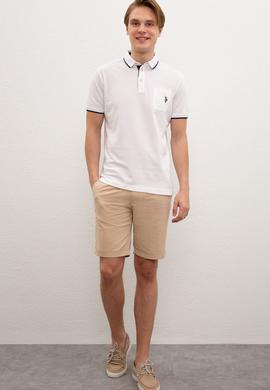 Erkek Beyaz Polo Yaka T-Shirt - 50224446001