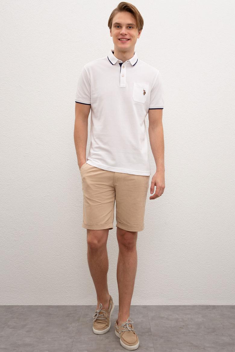 Erkek Beyaz Polo Yaka T-Shirt - 50224446001