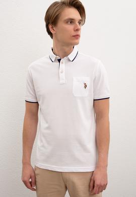 Erkek Beyaz Polo Yaka T-Shirt - 50224446001