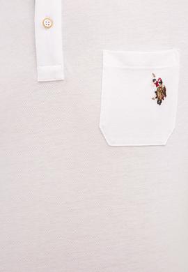 Erkek Beyaz Polo Yaka T-Shirt - 50224446001