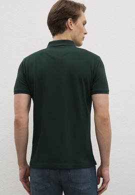 Erkek Koyu Yeşil Polo Yaka T-Shirt Basic - 50218140139