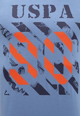 Erkek İndigo Bisiklet Yaka T-Shirt - 50217798038