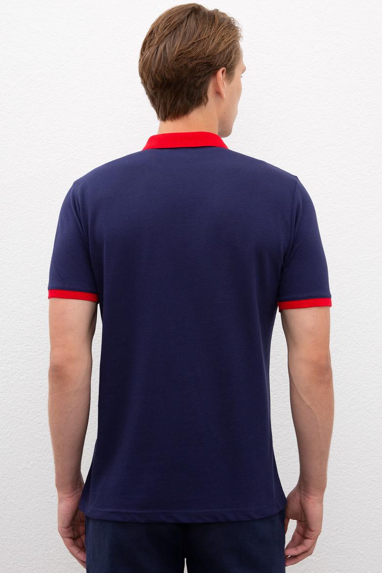 Erkek Lacivert Polo Yaka T-Shirt - 50218823027