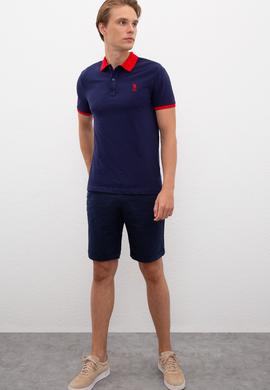 Erkek Lacivert Polo Yaka T-Shirt - 50218823027