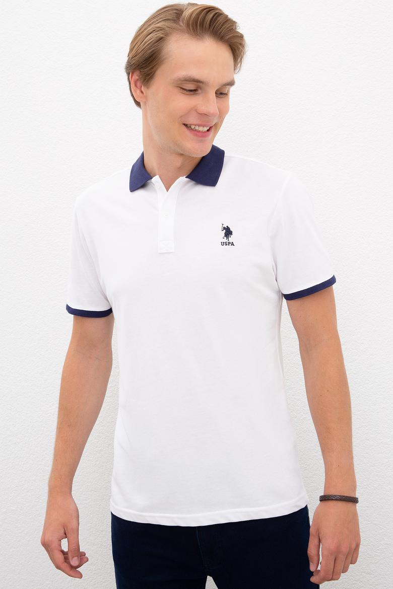 Erkek Beyaz Polo Yaka T-Shirt