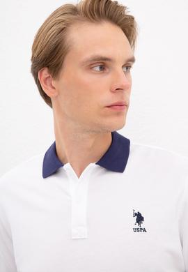 Erkek Beyaz Polo Yaka T-Shirt - 50218823017