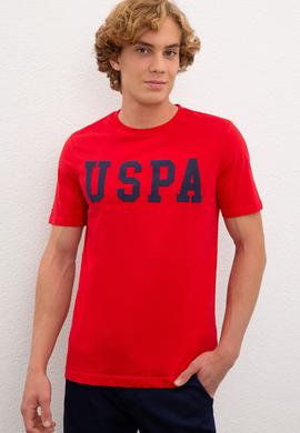 Erkek Kırmızı Bisiklet Yaka T-Shirt Basic - 50216452131