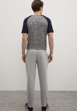 Erkek Gri Melanj  Eşofman Altı - 50222623014