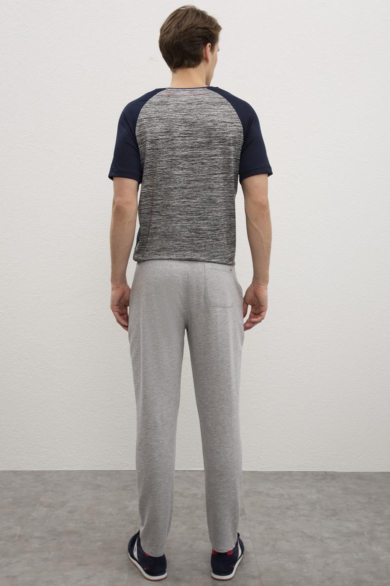 Erkek Gri Melanj  Eşofman Altı - 50222623014