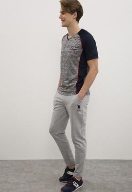 Erkek Gri Melanj  Eşofman Altı - 50222623014