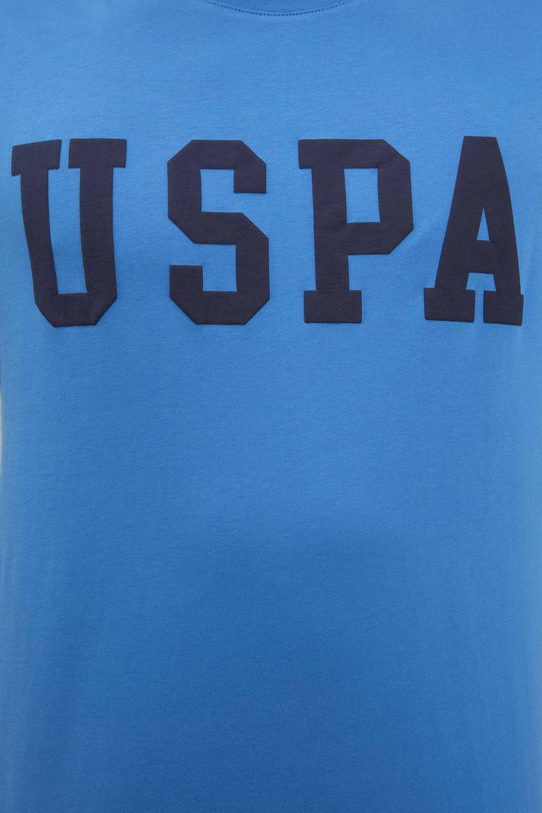 Erkek Kobalt Mavi Basic T-Shirt - 50216452151