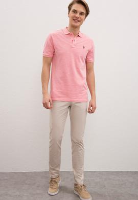 Erkek Pembe Basic T-Shirt - 50222487043