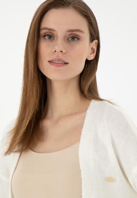 Kadın Krem Melanj Triko Hırka - 50297102040