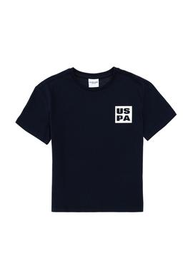 Erkek Çocuk Lacivert Oversize Bisiklet Yaka Tişört - 50295447049