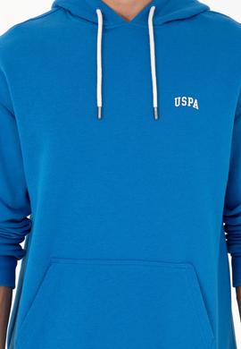 Erkek Kapüşonlu Kobalt Basic Sweatshirt - 50295149068