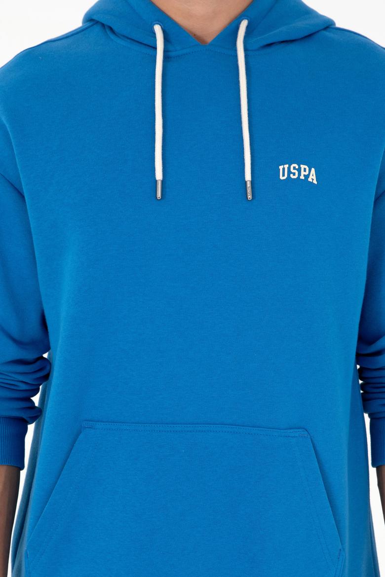 Erkek Kapüşonlu Kobalt Basic Sweatshirt - 50295149068