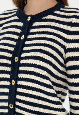 Kadın Lacivert Triko Hırka - 50297119010