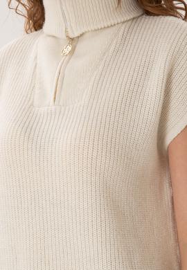 Kadın Krem V Yaka Kazak - 50297101004