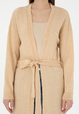 Kadın Kum Melanj Triko Hırka - 50297102015