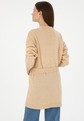 Kadın Kum Melanj Triko Hırka - 50297102015