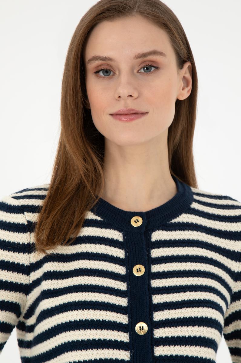 Kadın Lacivert Triko Hırka