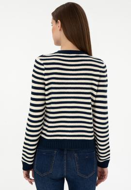 Kadın Lacivert Triko Hırka - 50297119010