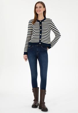 Kadın Lacivert Triko Hırka - 50297119010