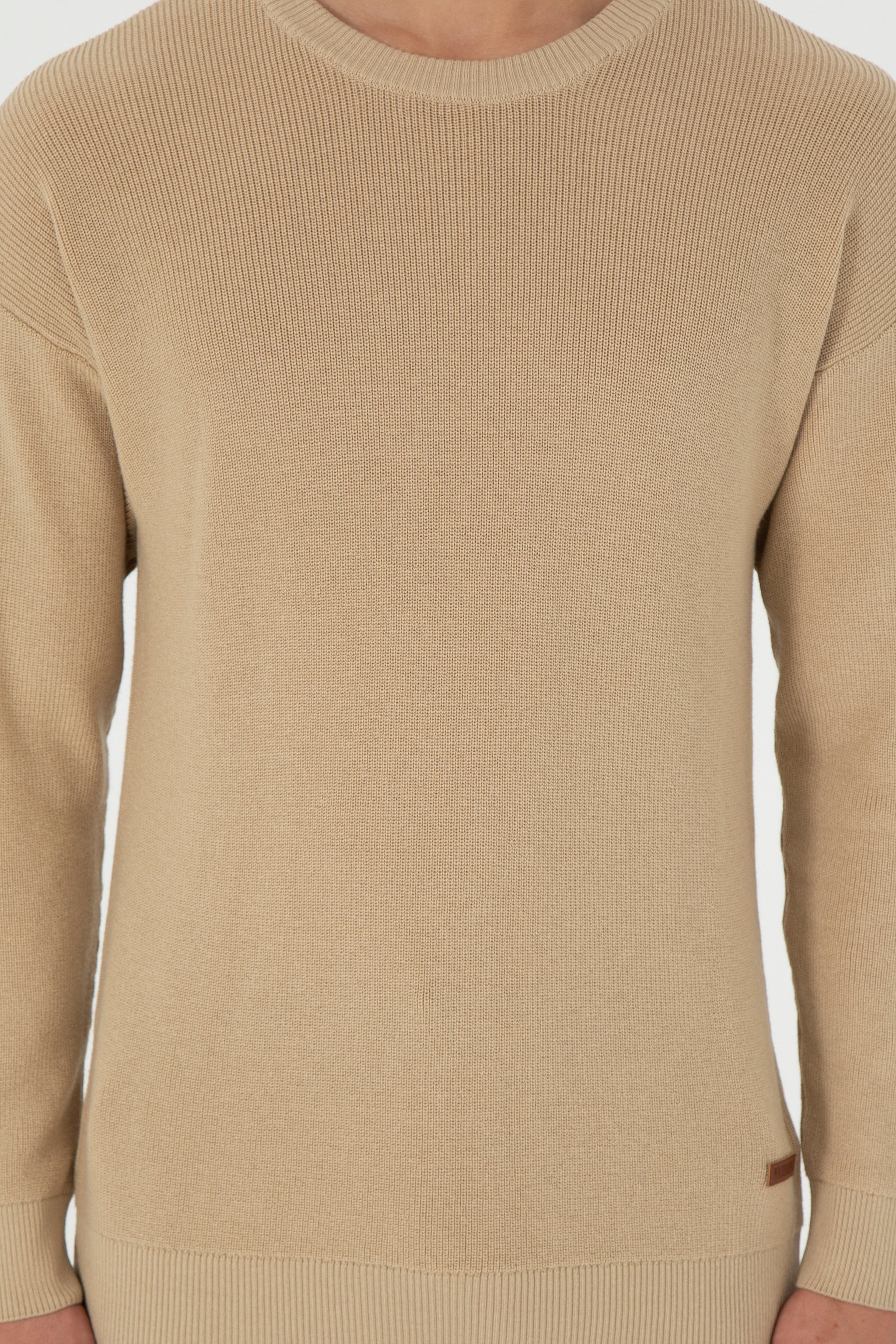 Erkek Regular Fit Bisiklet Yaka Kum Basic Kazak - Image 6