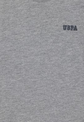 Erkek Çocuk Gri Melanj Bisiklet Yaka Tişört - 50298086060